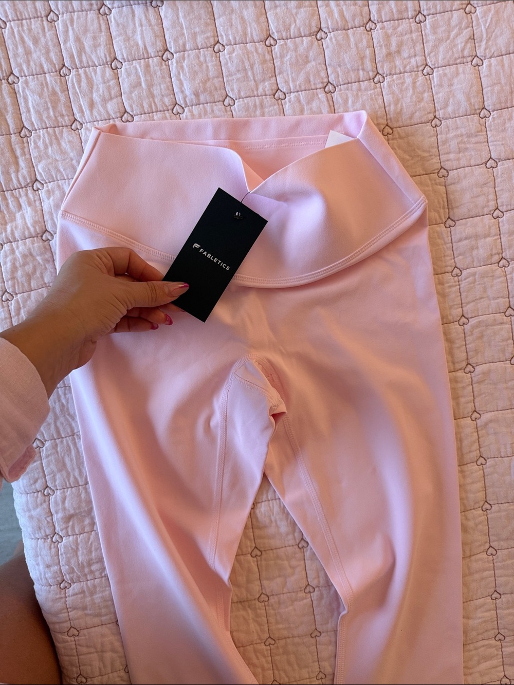Fabletics Light Pink High-Waist Leggings